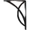 Ekena Millwork Miller Wrought Iron Bracket, (Triple center brace), Antiqued Warm Silver 2"W x 5 1/2"D x 8"H BKTM02X05X08TMIAWS - alternate 4